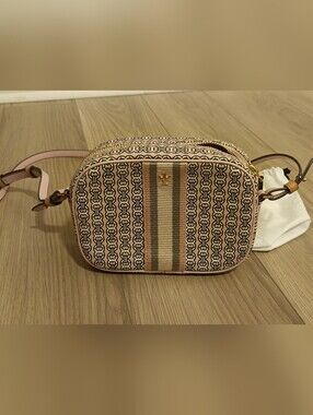 Tory Burch Pink Gemini Link Pattern Crossbody